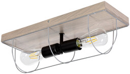 Lampa ścienna/sufitowa Netuno 2xE27 Max.15W LED Witrażowa Sosna