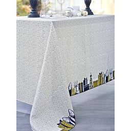 CALITEX Prezenty Obrus Poliester Złoto, 150 x 300