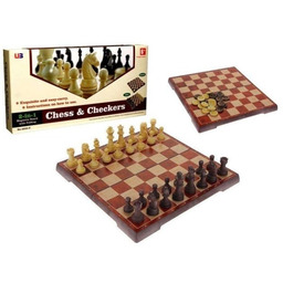 Szachy Magnetyczne Warcaby 2w1, gra logiczna, SuperZabaweczki