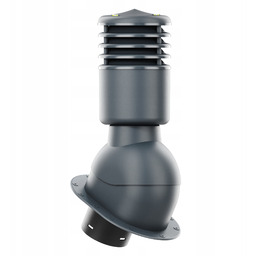 Kominek wentylacyjny Ocieplony Smart fi125 pokrycia płaskie Antracyt