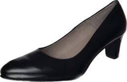 BnW Skórzane czarne czółenka o tęgościach H