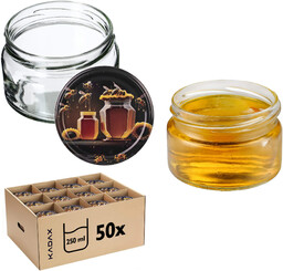 Słoiki na przetwory Denia 250ml 50szt 82mm +