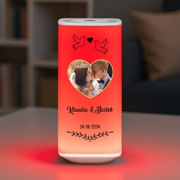 Lampka nocna LED z nadrukiem dla męża żony