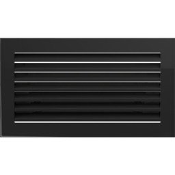 Kratka Kominkowa Fresh 17x30 Czarna Wentylacyjna Metalowa