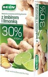 Belin Herbatka owocowa aromatyzowana z imbirem i limonką,
