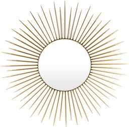 Lustro dekoracyjne metalowe dekoracja ścienna 76x76 143622