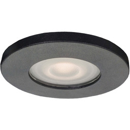 Oczko podtynkowe Lagos okrągłe 1xGU10 czarna IP65 LP-440/1RS