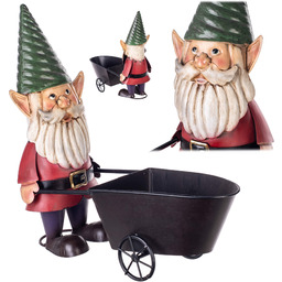 Figura ogrodowa Esson krasnal niebieski stalowa 29 cm