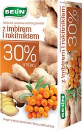Belin Herbatka owocowa aromatyzowana z imbirem z rokitnikiem,