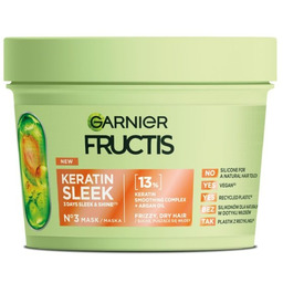 Garnier Fructis Keratin Sleek maska do włosów suchych
