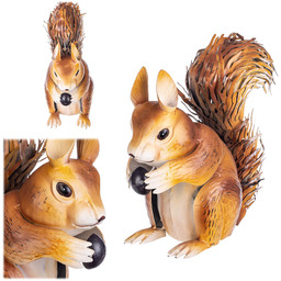 Figura ogrodowa Esson wiewiórka stalowa 28 cm