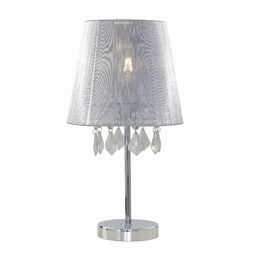 Light Prestige Mona LP-5005/1TS srebrna lampa stołowa metalowa