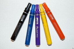 Marker permanentny okrągły 1,5mm aluminiowa obudowa PENTEL N50