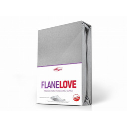 Darymex Prześcieradło flanelowe z gumką 160x200 popielate