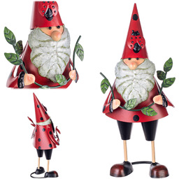 Figura ogrodowa Esson krasnal z tabliczką stalowa 33