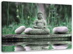 Obraz na płótnie, Budda kamienie zen 60x40