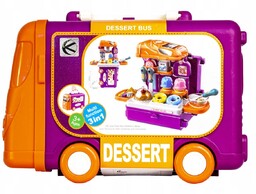 Zestaw w kuferku cukiernia lody ciastka