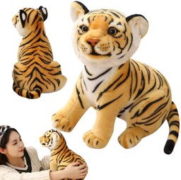 Maskotka Pluszowa Tygrys REALISTYCZNA PRZYTULANKA ZWIERZAK TYGRYSEK 22cm