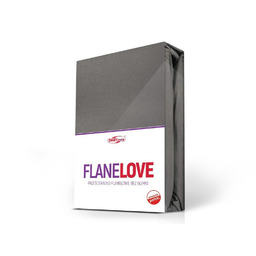 Darymex Prześcieradło flanelowe bez gumki 180x210 szare