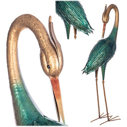 Figura ogrodowa Esson żuraw stalowa 110 cm