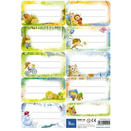 Naklejki Na Zeszyty (25 Ark.) Kn001-08, Tetis
