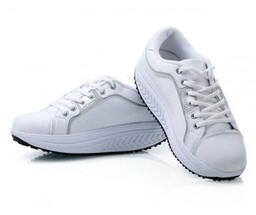 Trampki z kołyskową podeszwą Fit Walk białe 42