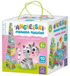 AKSJOMAT Zabawka edukacyjna Piramida malucha Angielski
