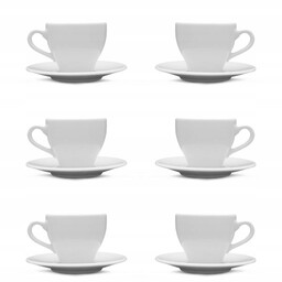 Lubiana Paula 6x Filiżanka Espresso 70 ML Spodek