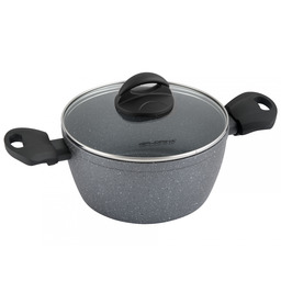 Garnek Aluminiowy Lava Stone Szary 28cm 7l Florina