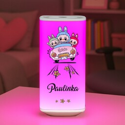 Lampka nocna LED z nadrukiem dla dziewczynki córki
