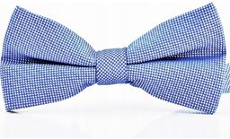 Mucha męska niebieska muszka elegancka + poszetka