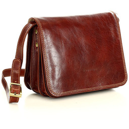 Listonoszka damska brązowa MARCO MAZZINI L178c