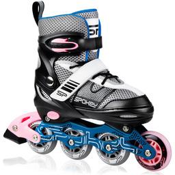 Spokey, Rolki regulowane, ARYA BK/PK , czarny, rozmiar