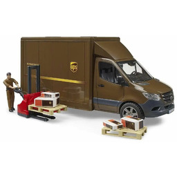 Samochód dostawczy Ups Bruder Mercedes-Benz 02678