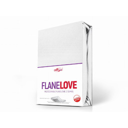 Darymex Prześcieradło flanelowe z gumką 90x200 białe