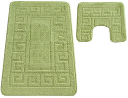 Profeos Zielony Komplet Antypoślizgowych Dywaników Łazienkowych 160X200 T2-G75