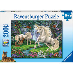 Ravensburger, puzzle, Tajemnicze jednorożce, XXL, 200 el.
