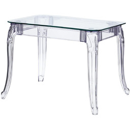 Stół ghost 80x120cm transparentny d2