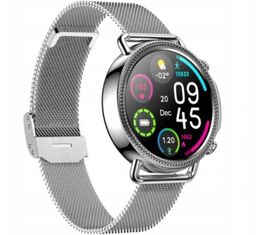 Smartwatch Rubicon Damski RNBE74 Puls Tlen Srebrny