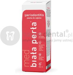 BIAŁA PERŁA Med Periodontitis 75ml enzymatyczno ziołowa pasta