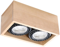 Plafon QUATRO 2 naturalne drewno SL.0916 - Sollux
