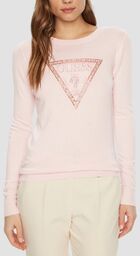 GUESS Różowy damski sweter Ivory, Rozmiar M
