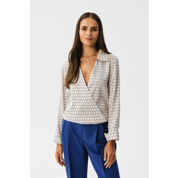 Elegancka Bluzka Kopertowa - Model 2