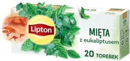 Herbatka ziołowa Lipton Mięta z eukaliptusem 20x1,3g