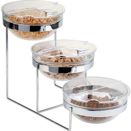 Etażera bufetowa 3 x salaterki 2,5L 610x240x350mm