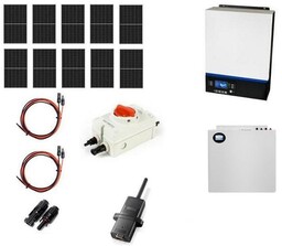 Hybrydowy zestaw solarny off-grid ESB-10kW-48 MPPT 10xPV Mono