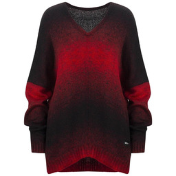 Ciepły damski sweter oversize piękny OMBRE