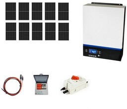 Hybrydowy zestaw solarny off-grid ESB-10kW-48 MPPT 10xPV