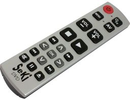 Pilot TV dla seniora SeKi DVD Czarno-srebrny