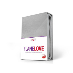 Darymex Prześcieradło flanelowe bez gumki 160x210 popielate